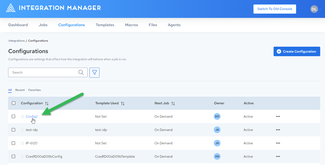 Configuration Select