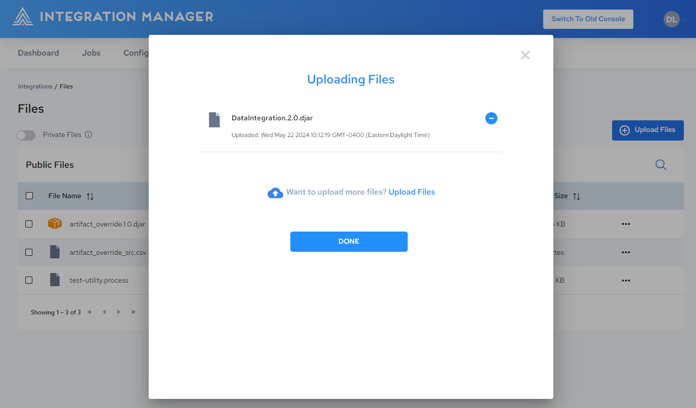 Uploading User Files